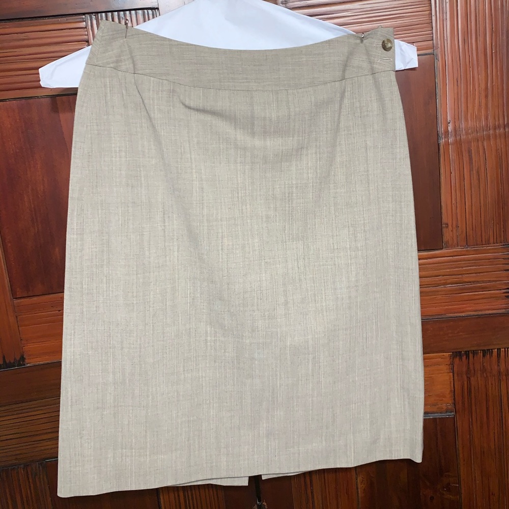 Tan Ann Taylor pencil skirt